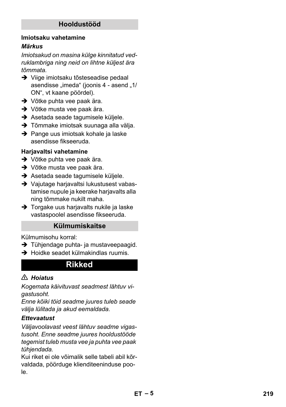 Rikked | Karcher BR 30-4 C Bp Pack User Manual | Page 219 / 252