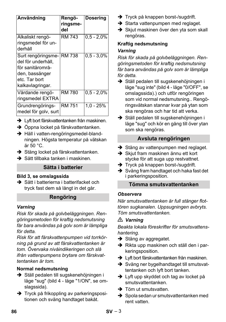 Karcher BR 30-4 C Bp Pack User Manual | Page 86 / 252