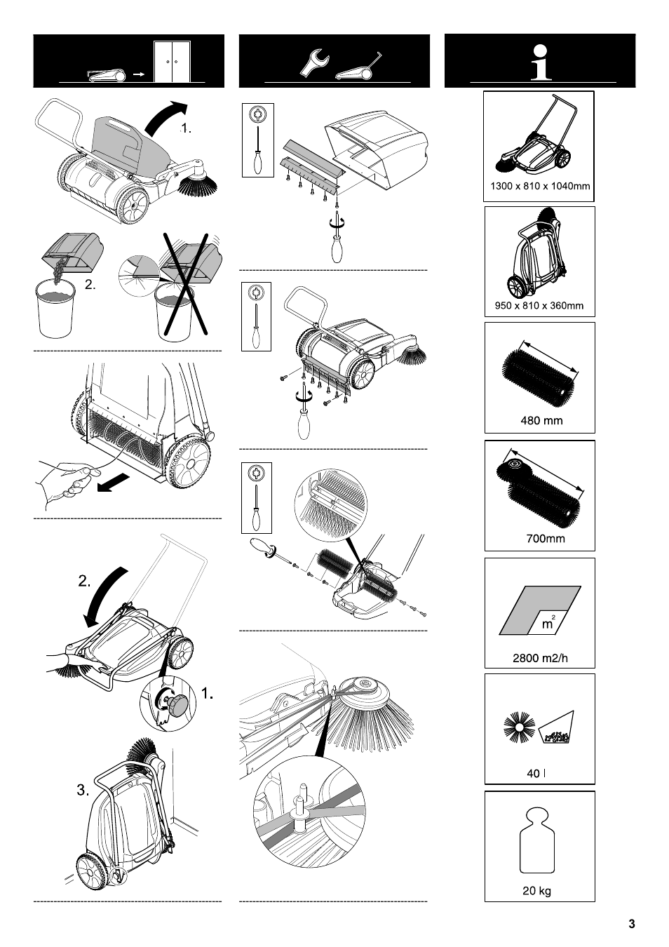 Karcher KM 70-15 C User Manual | Page 3 / 18