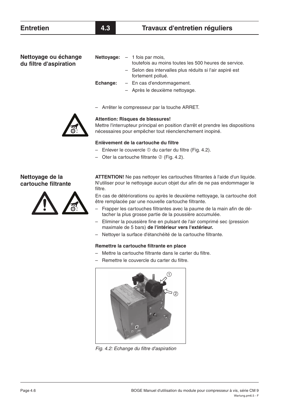 Entretien, 3 travaux d'entretien réguliers | Karcher HD 7-250 De Tr1 User Manual | Page 121 / 264