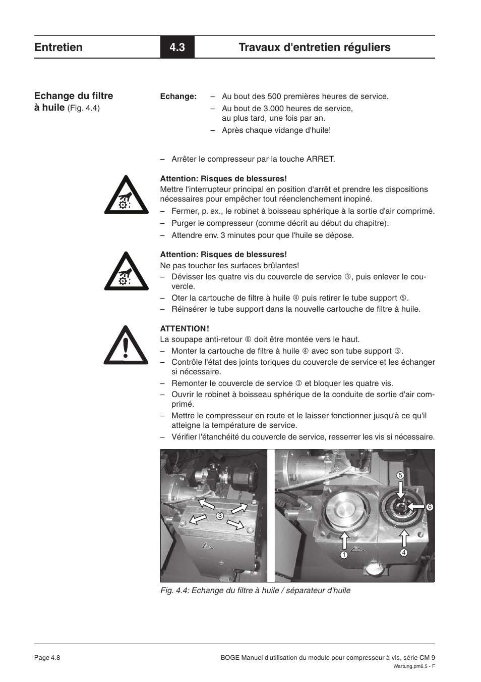 Entretien, 3 travaux d'entretien réguliers | Karcher HD 7-250 De Tr1 User Manual | Page 123 / 264