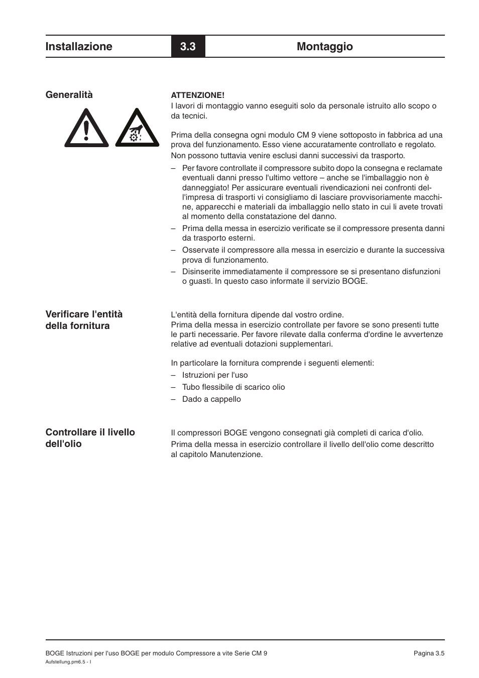 Installazione, 3 montaggio | Karcher HD 7-250 De Tr1 User Manual | Page 157 / 264