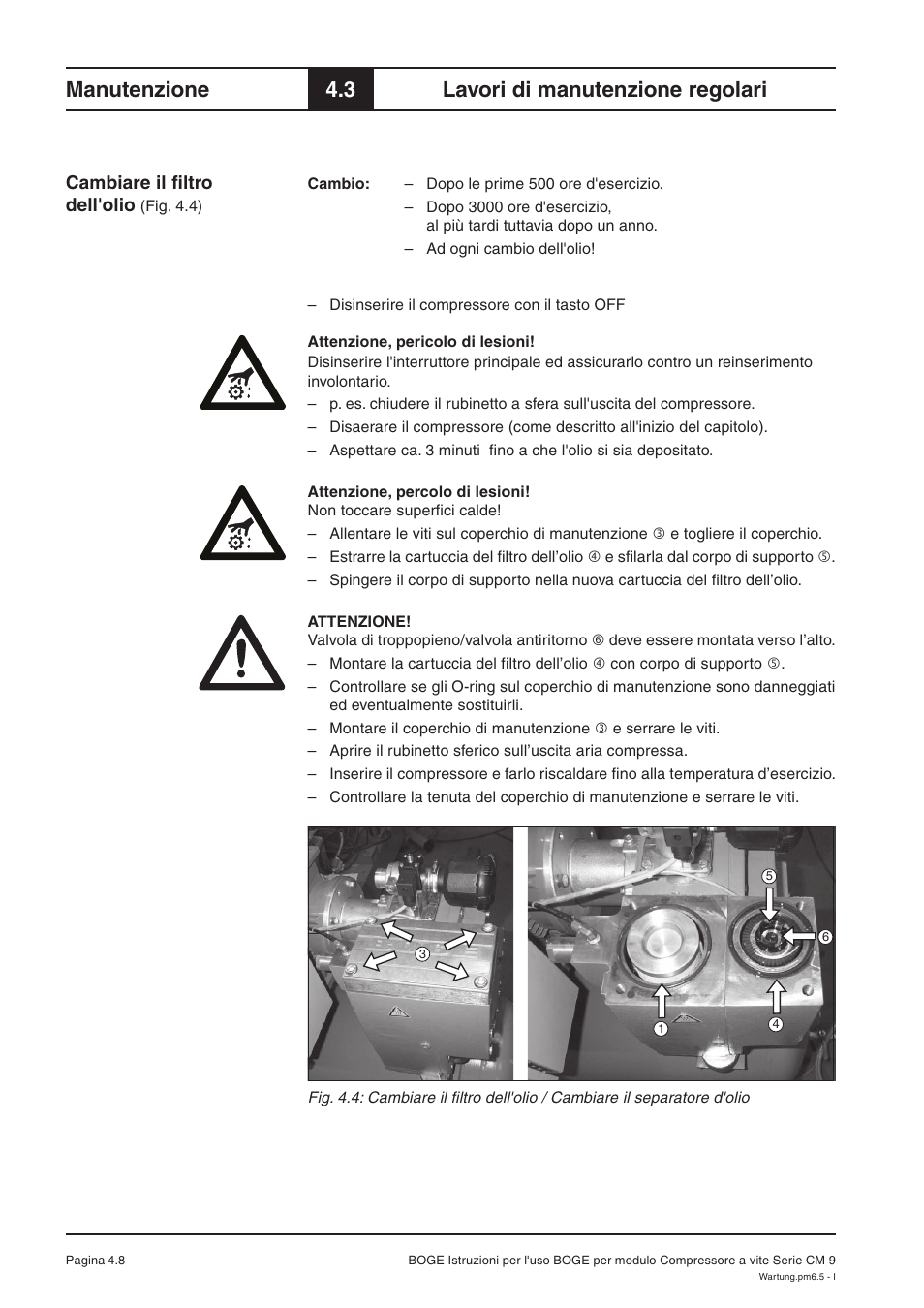 Manutenzione, 3 lavori di manutenzione regolari | Karcher HD 7-250 De Tr1 User Manual | Page 166 / 264