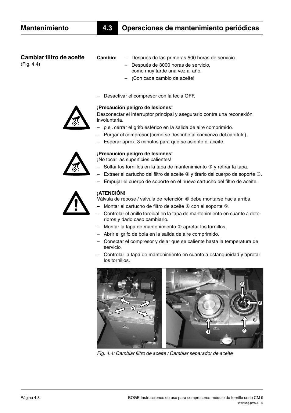 Mantenimiento, 3 operaciones de mantenimiento periódicas | Karcher HD 7-250 De Tr1 User Manual | Page 209 / 264