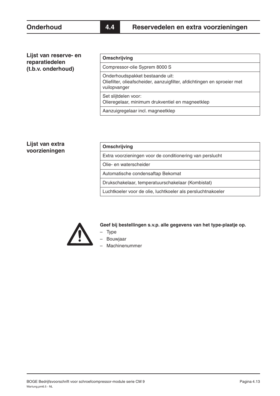 Onderhoud, 4 reservedelen en extra voorzieningen | Karcher HD 7-250 De Tr1 User Manual | Page 257 / 264