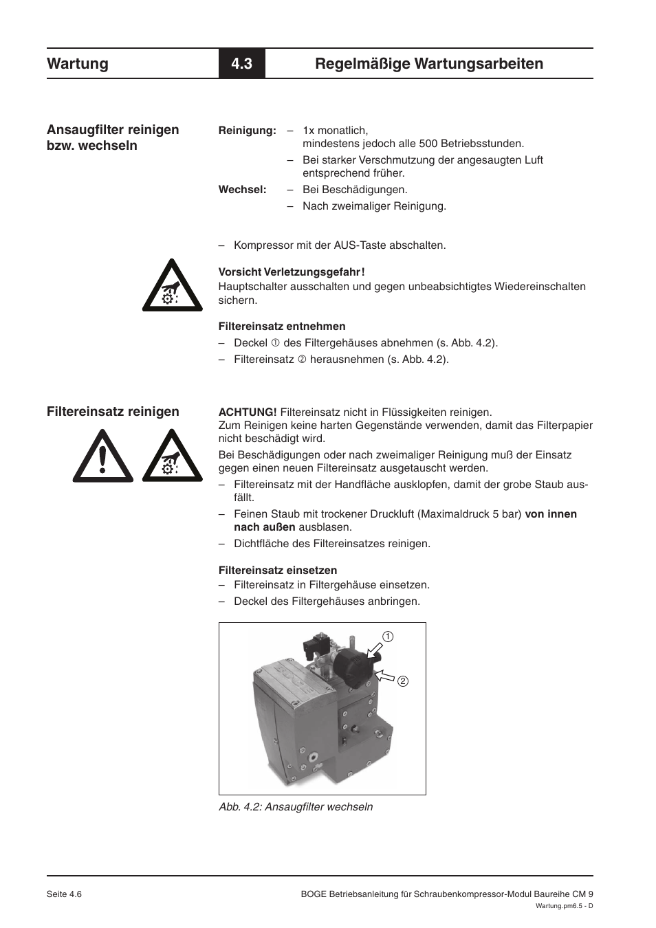 Wartung, 3 regelmäßige wartungsarbeiten | Karcher HD 7-250 De Tr1 User Manual | Page 33 / 264