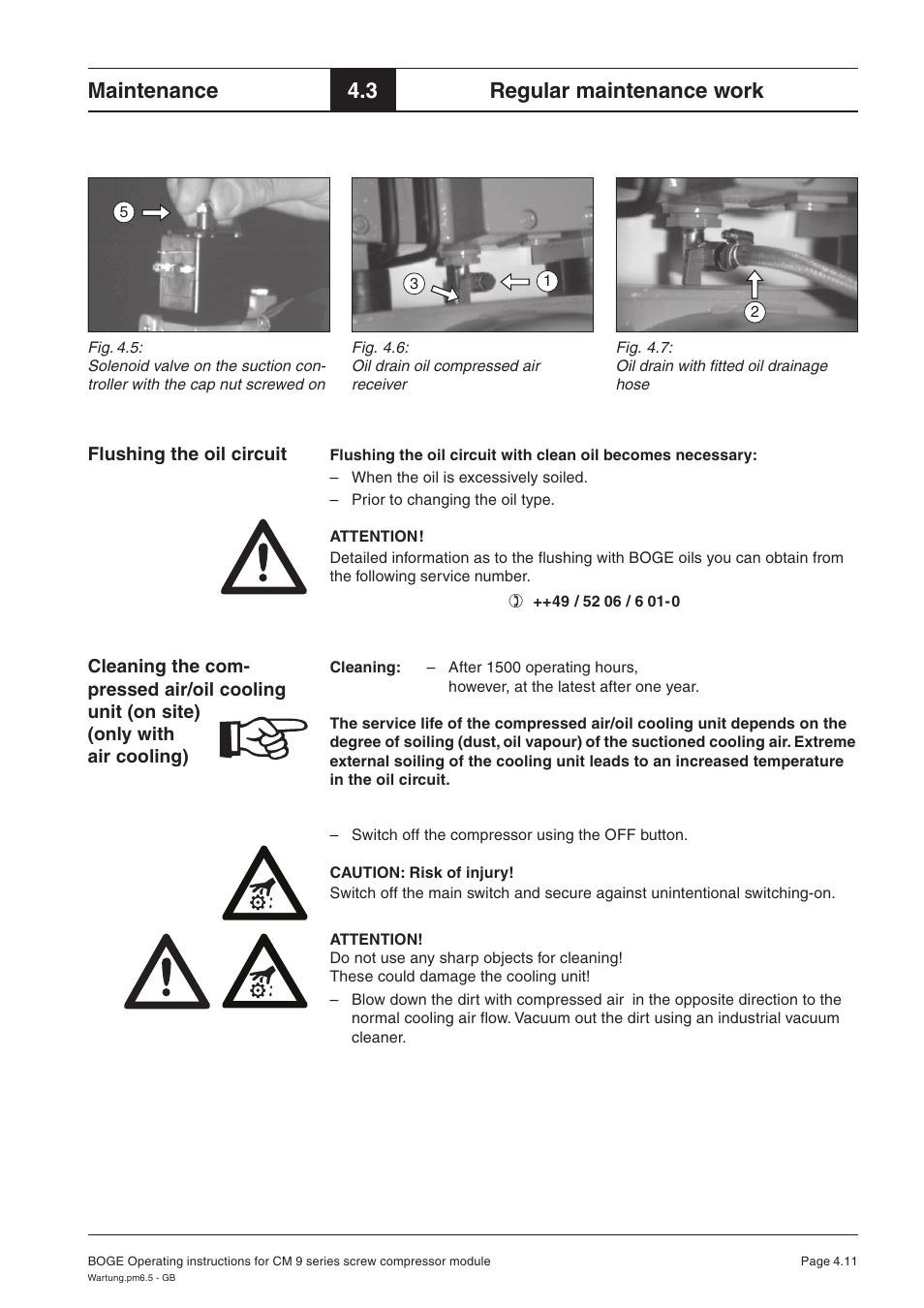 Maintenance, 3 regular maintenance work | Karcher HD 7-250 De Tr1 User Manual | Page 81 / 264