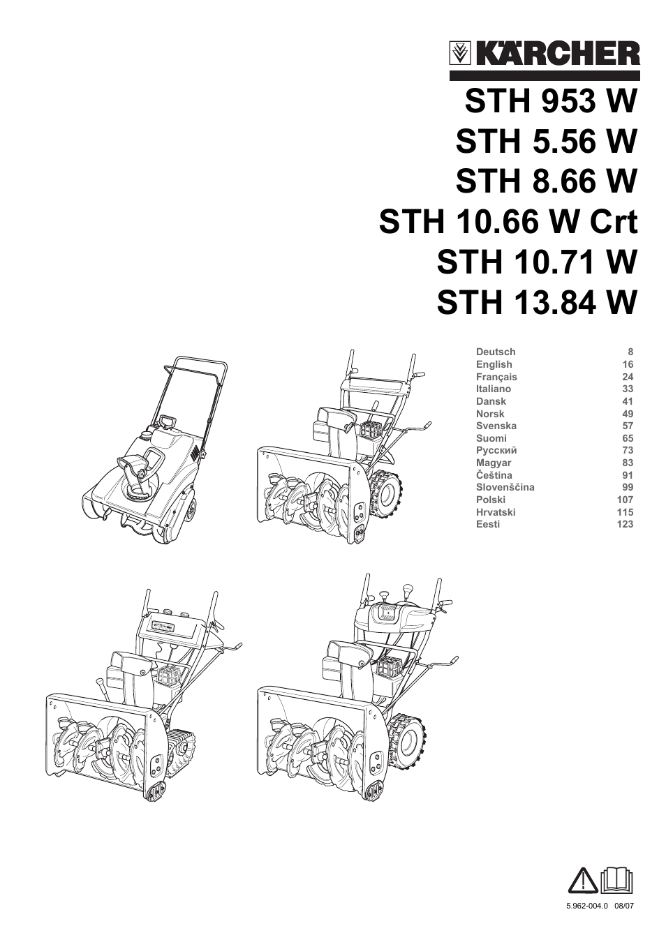 Karcher STH 10-76 W User Manual | 143 pages