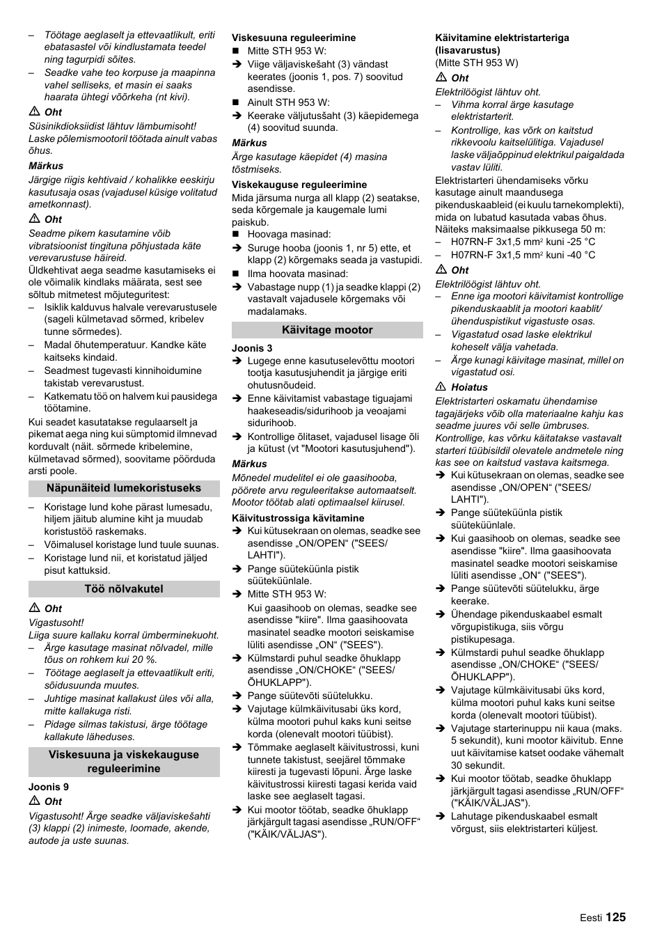 Karcher STH 10-76 W User Manual | Page 125 / 143