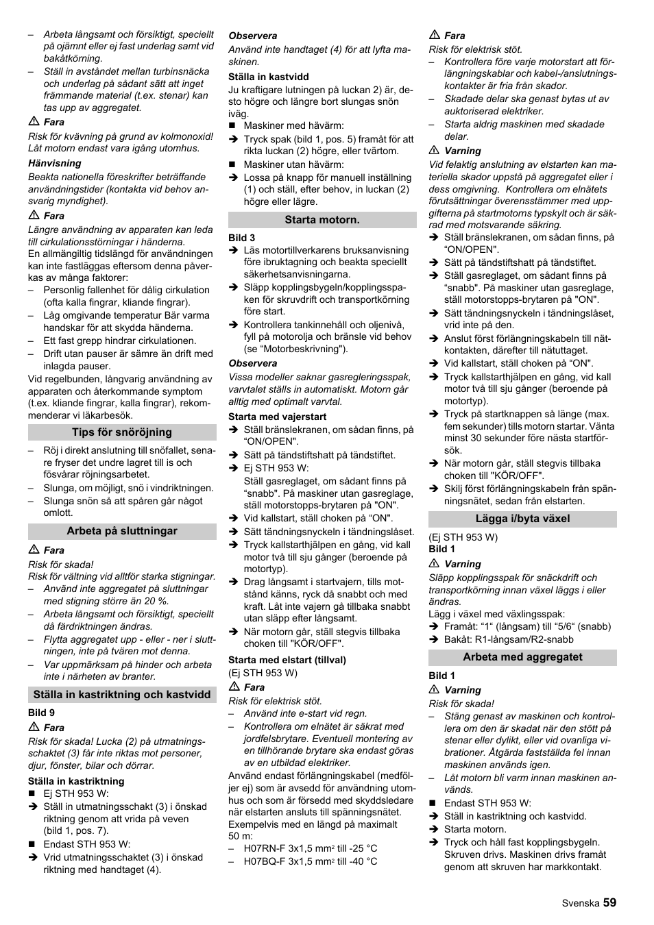 Karcher STH 10-76 W User Manual | Page 59 / 143