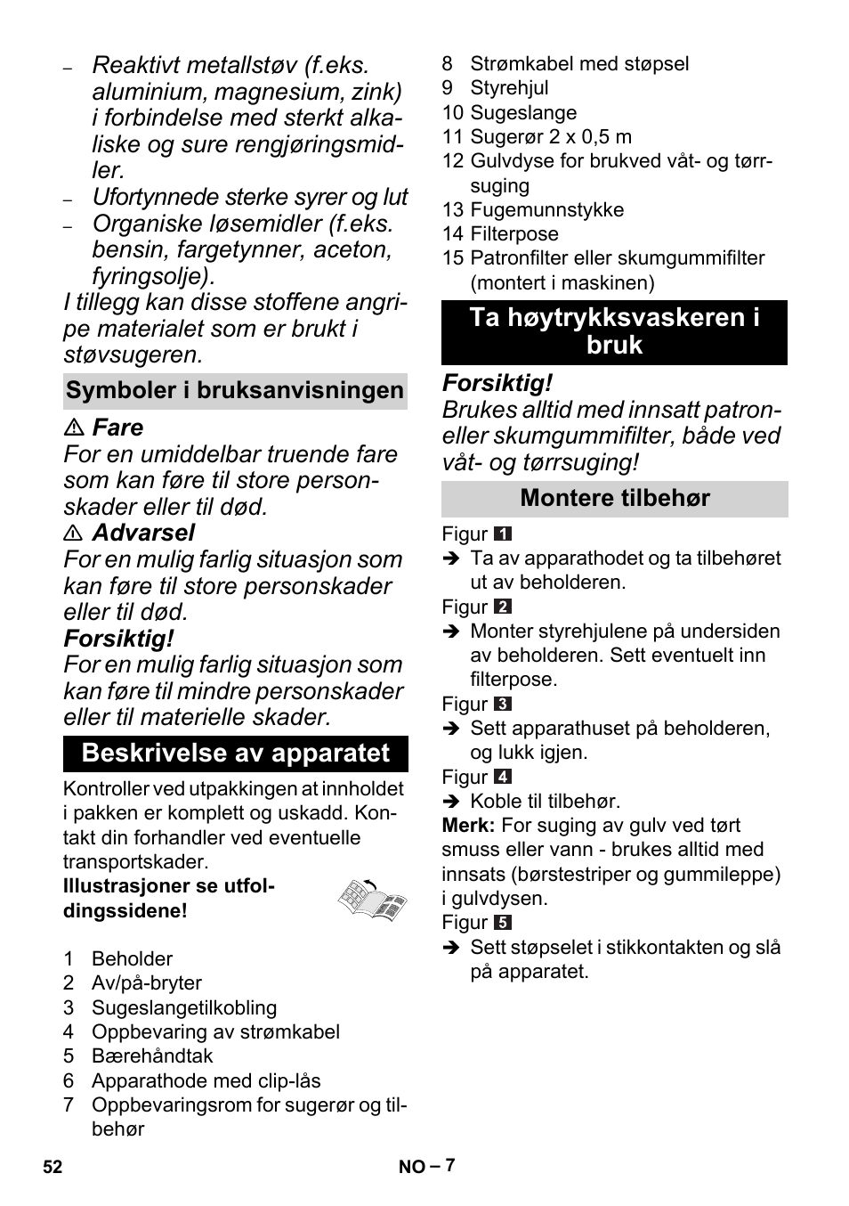 Karcher MV 2 User Manual | Page 52 / 166