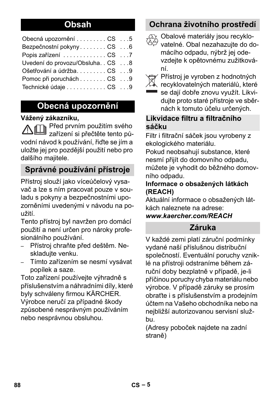 Karcher MV 2 User Manual | Page 88 / 166