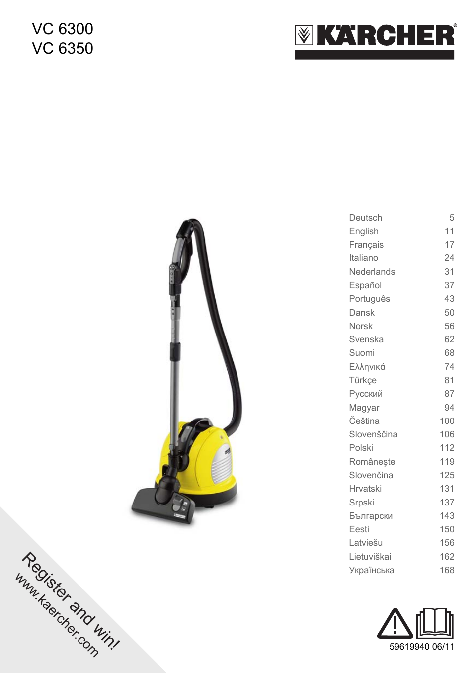 Karcher VC 6300 User Manual | 180 pages