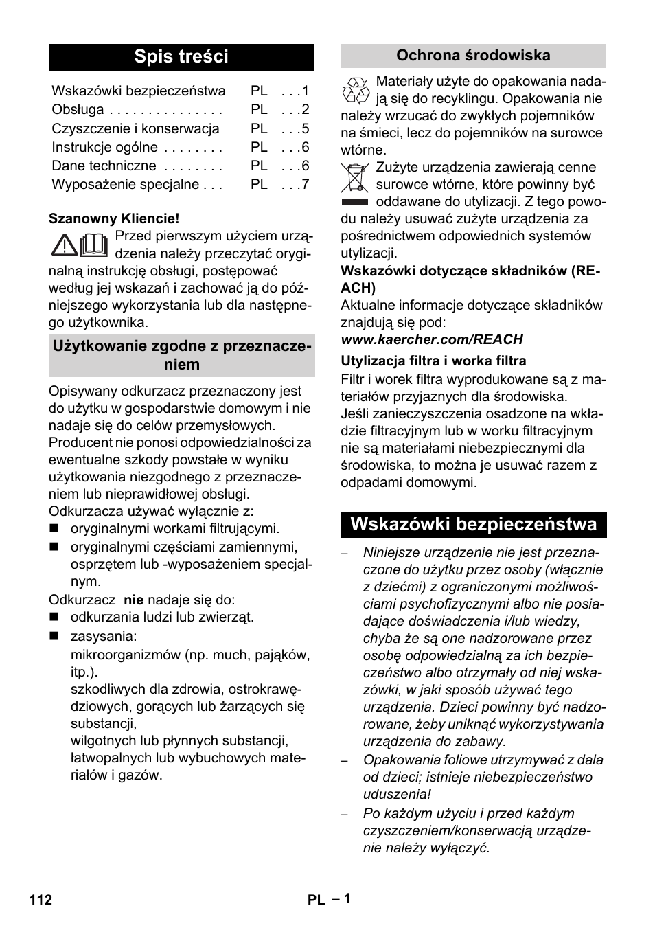 Karcher VC 6300 User Manual | Page 112 / 180