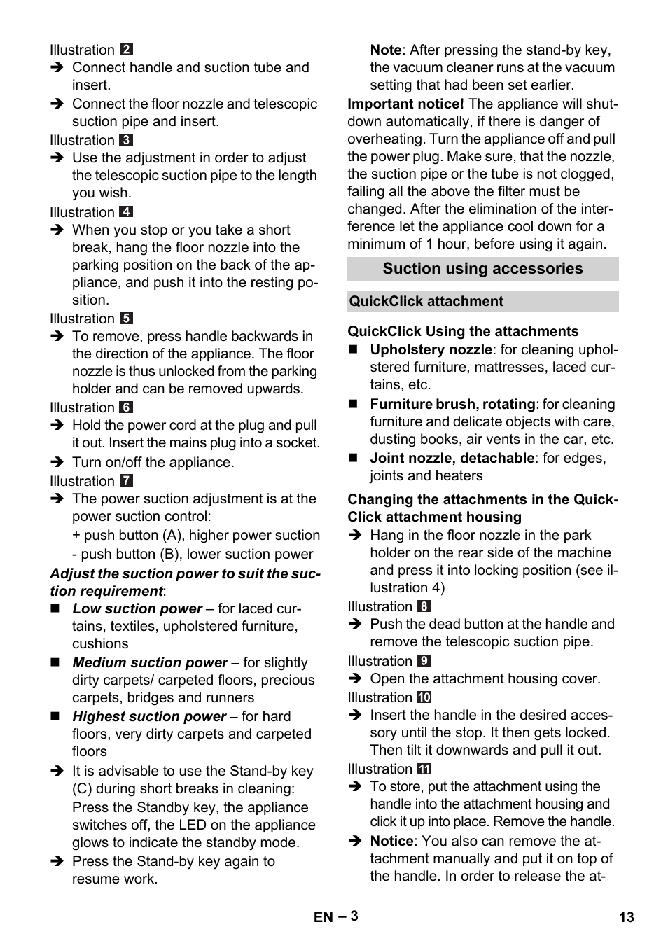 Karcher VC 6300 User Manual | Page 13 / 180