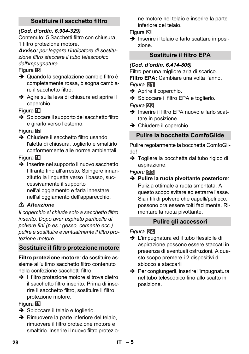 Karcher VC 6300 User Manual | Page 28 / 180