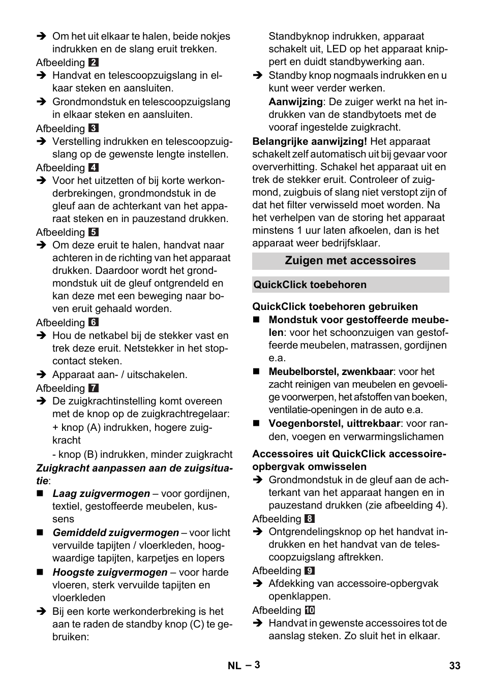 Karcher VC 6300 User Manual | Page 33 / 180