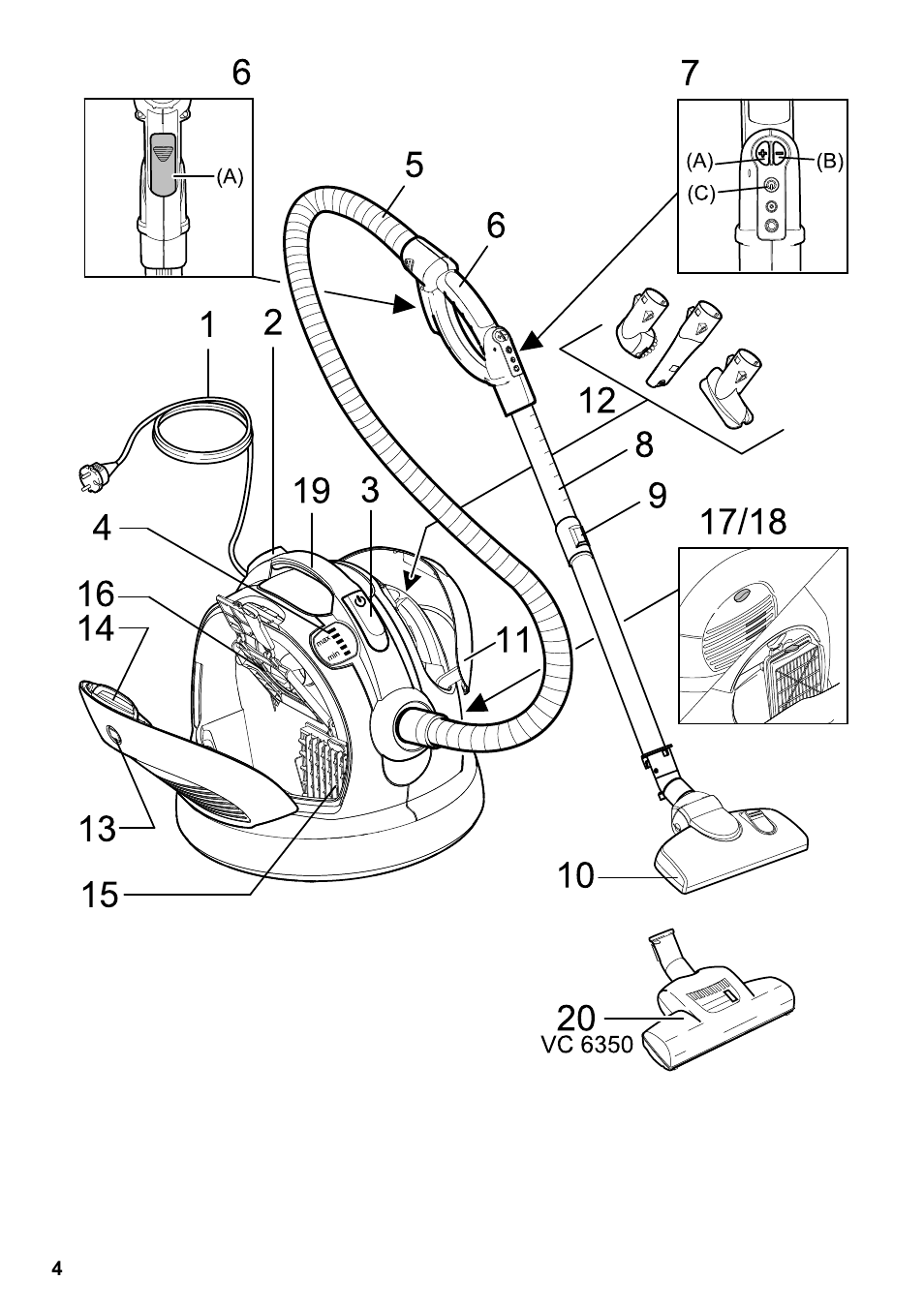 Karcher VC 6300 User Manual | Page 4 / 180