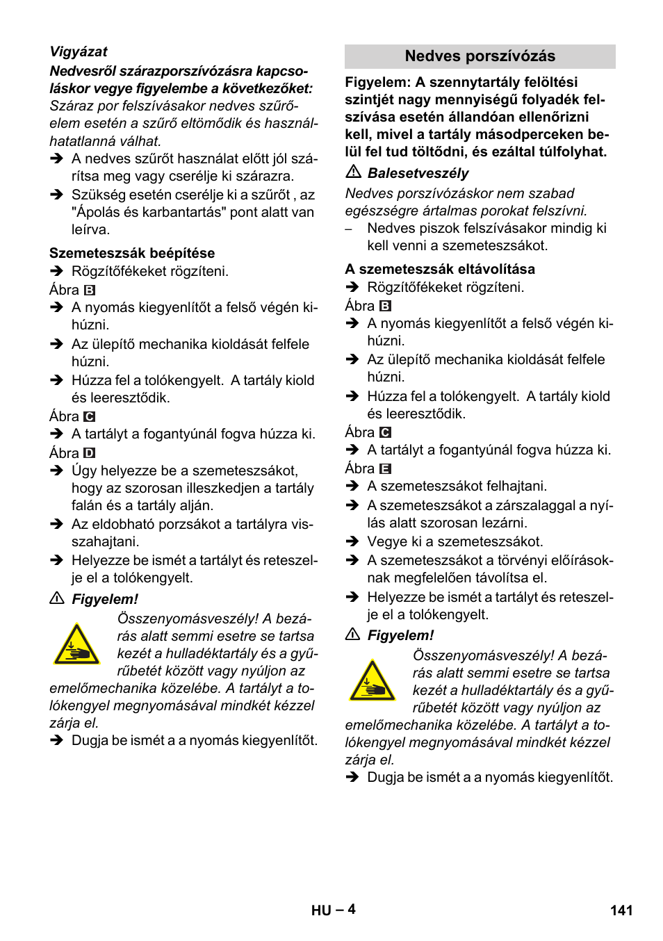 Karcher IVC 60-24-2 Tact M User Manual | Page 141 / 260