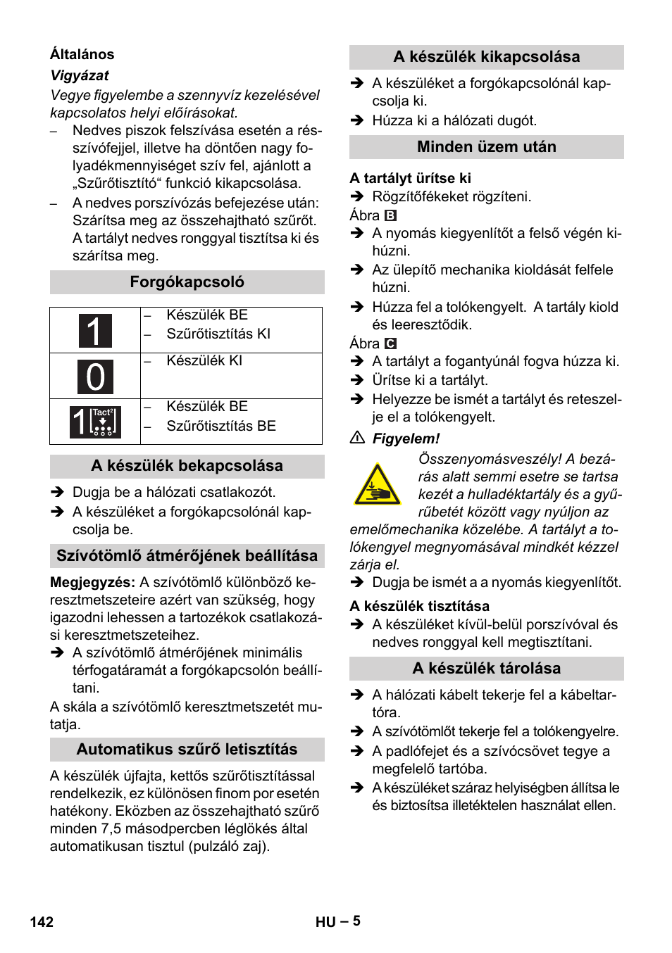 Karcher IVC 60-24-2 Tact M User Manual | Page 142 / 260