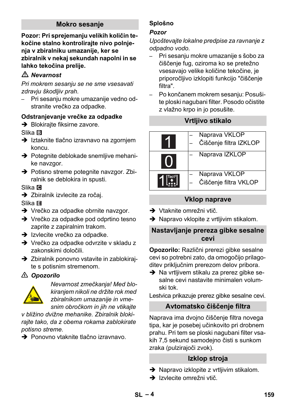 Karcher IVC 60-24-2 Tact M User Manual | Page 159 / 260