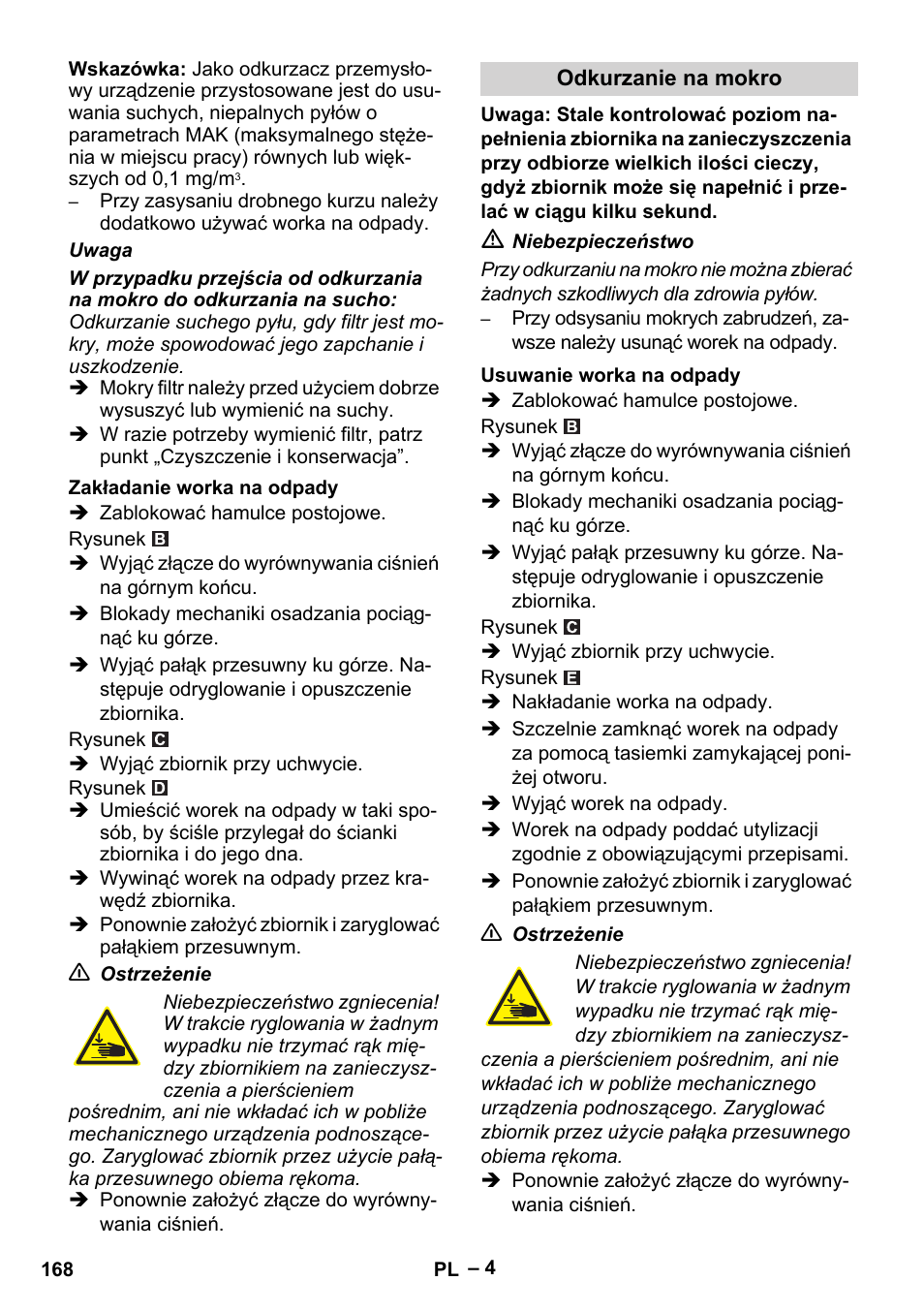 Karcher IVC 60-24-2 Tact M User Manual | Page 168 / 260