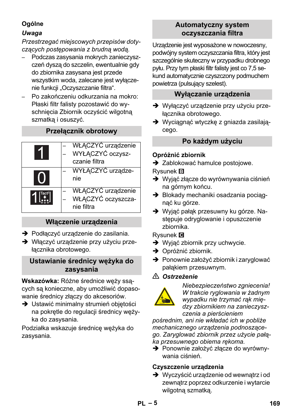 Karcher IVC 60-24-2 Tact M User Manual | Page 169 / 260