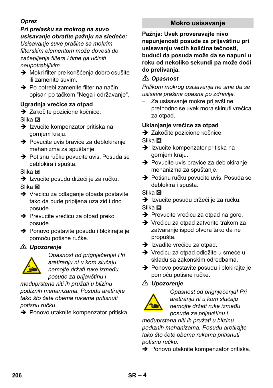 Karcher IVC 60-24-2 Tact M User Manual | Page 206 / 260