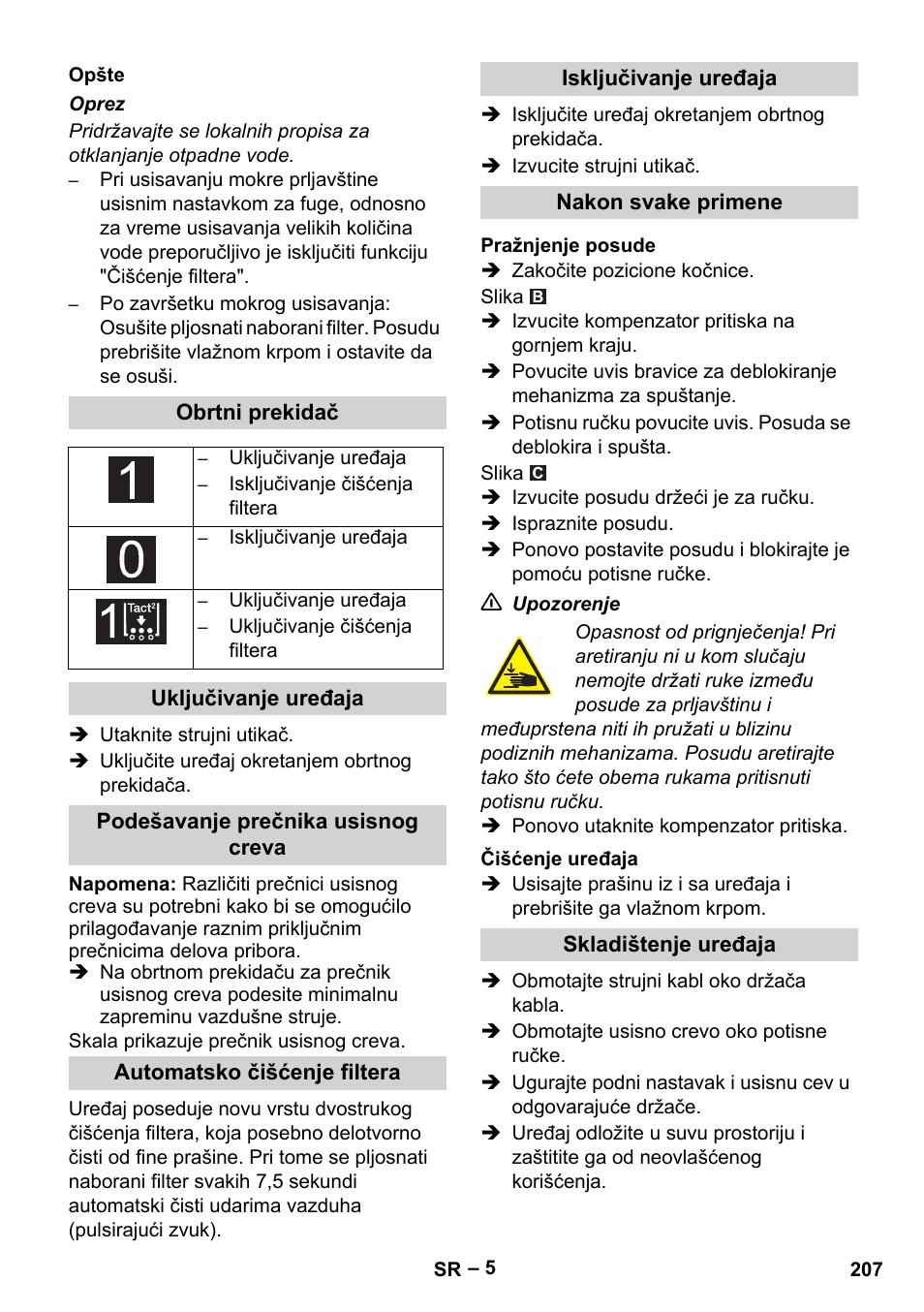 Karcher IVC 60-24-2 Tact M User Manual | Page 207 / 260