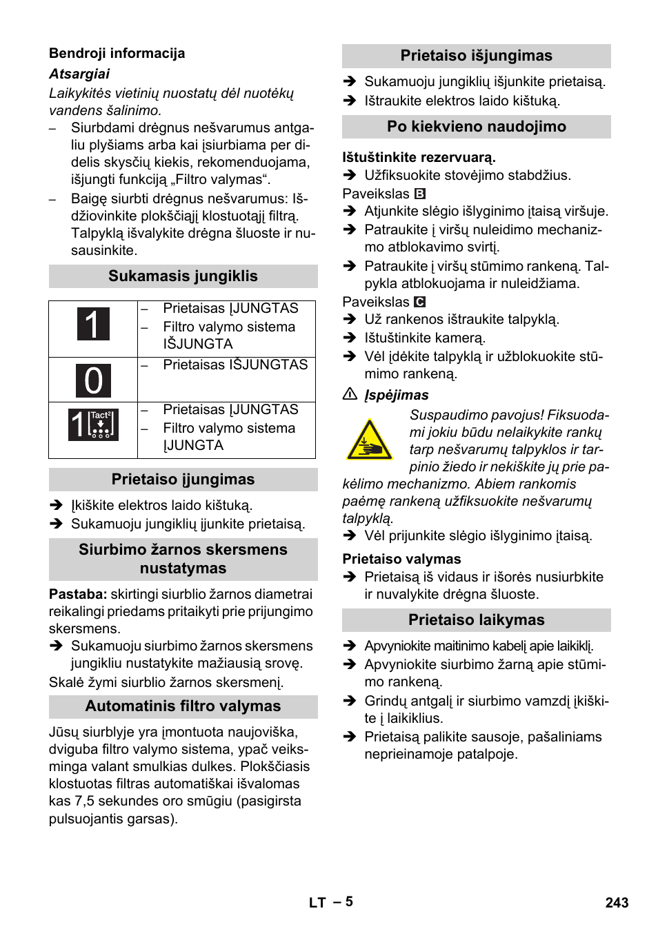 Karcher IVC 60-24-2 Tact M User Manual | Page 243 / 260