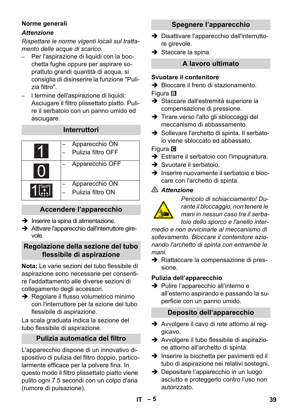 Karcher IVC 60-24-2 Tact M User Manual | Page 39 / 260