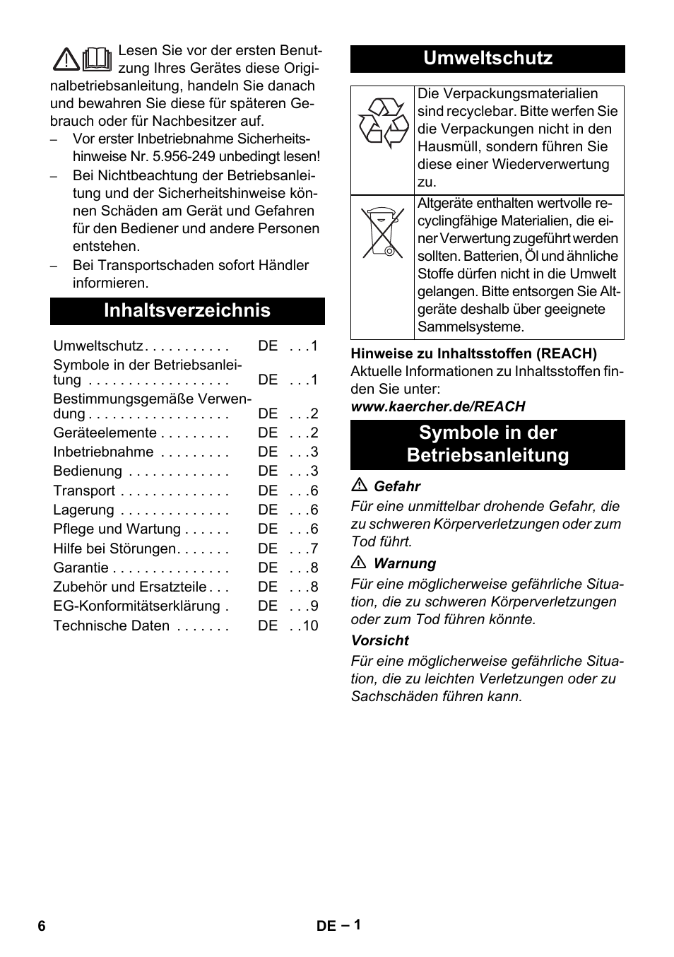 Karcher IVC 60-24-2 Tact M User Manual | Page 6 / 260