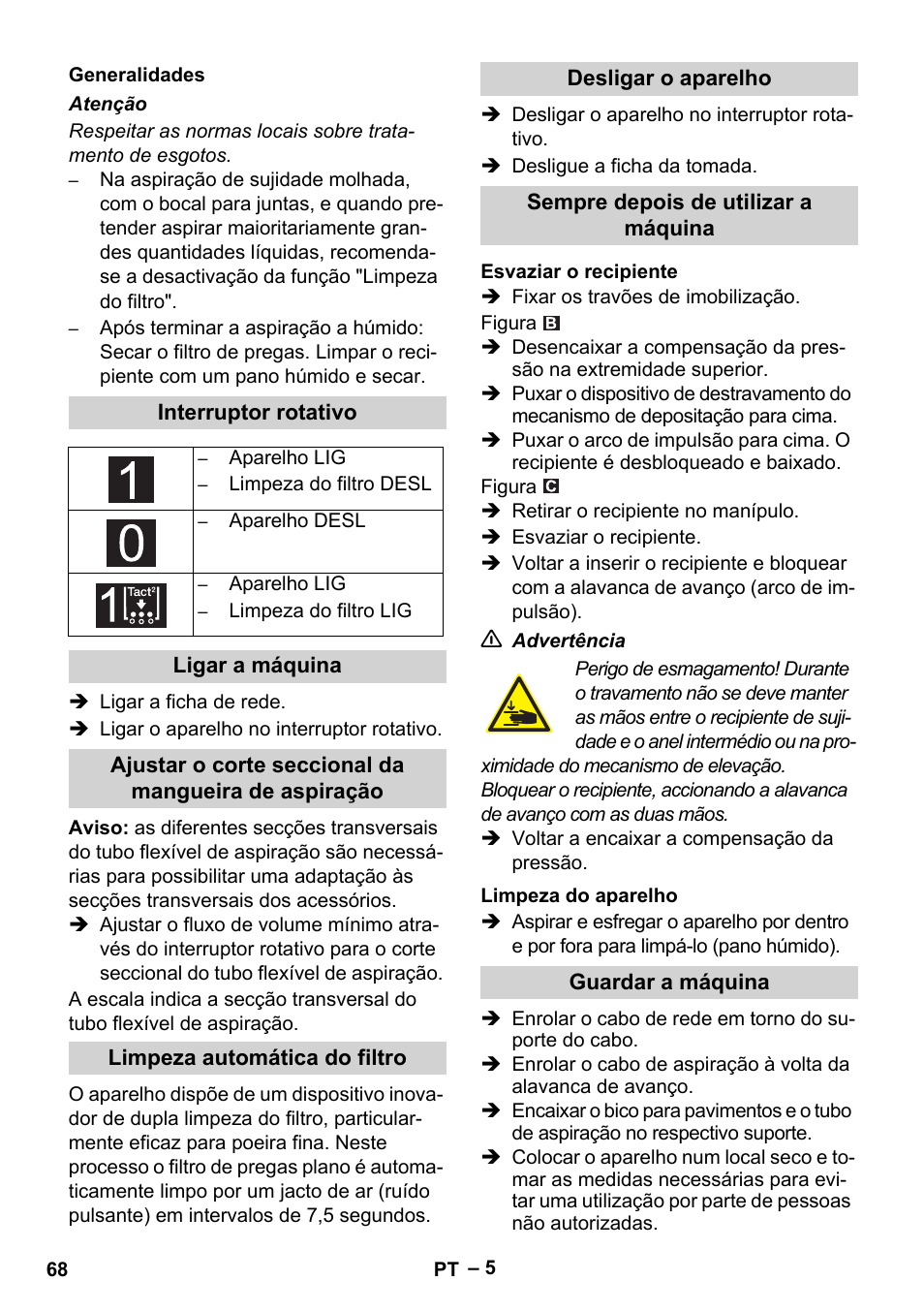 Karcher IVC 60-24-2 Tact M User Manual | Page 68 / 260