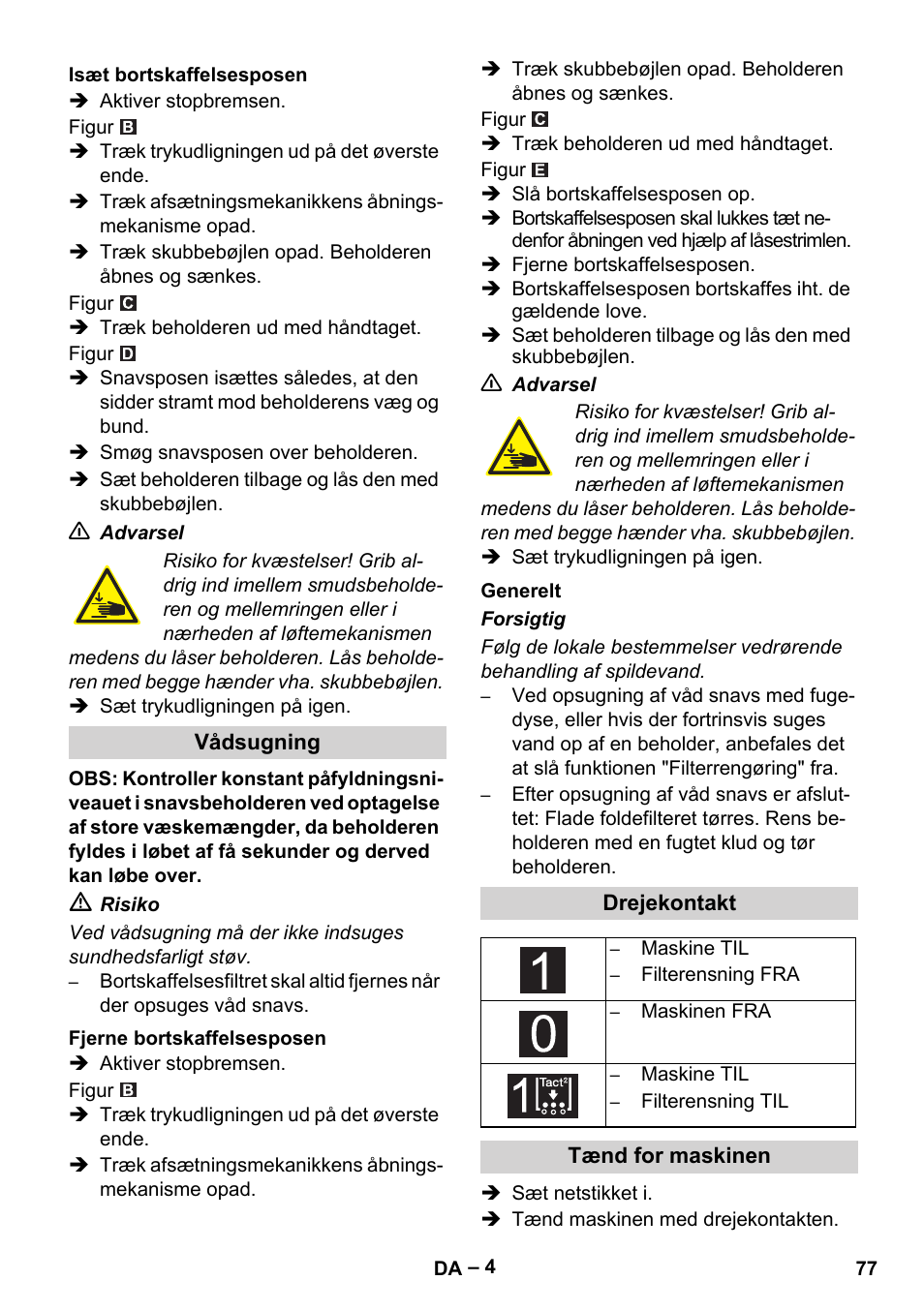 Karcher IVC 60-24-2 Tact M User Manual | Page 77 / 260