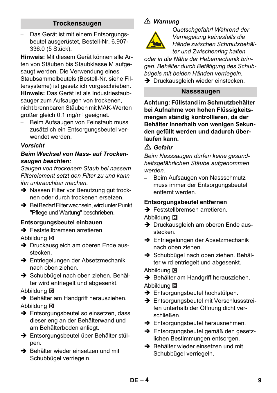 Karcher IVC 60-24-2 Tact M User Manual | Page 9 / 260