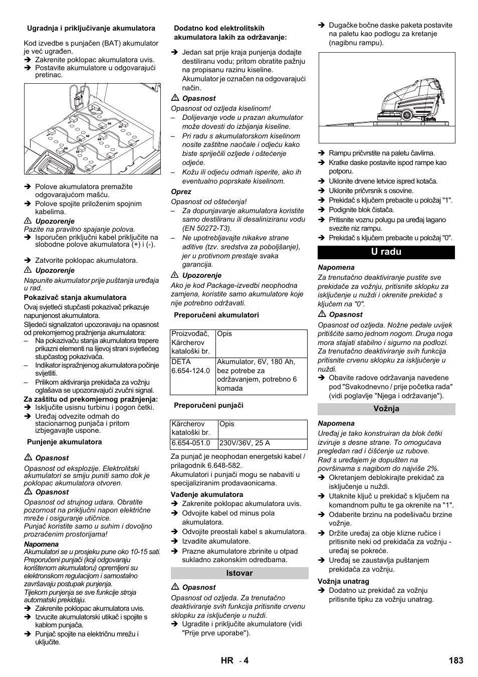 U radu | Karcher BD 80-120 W Bp Pack User Manual | Page 183 / 244