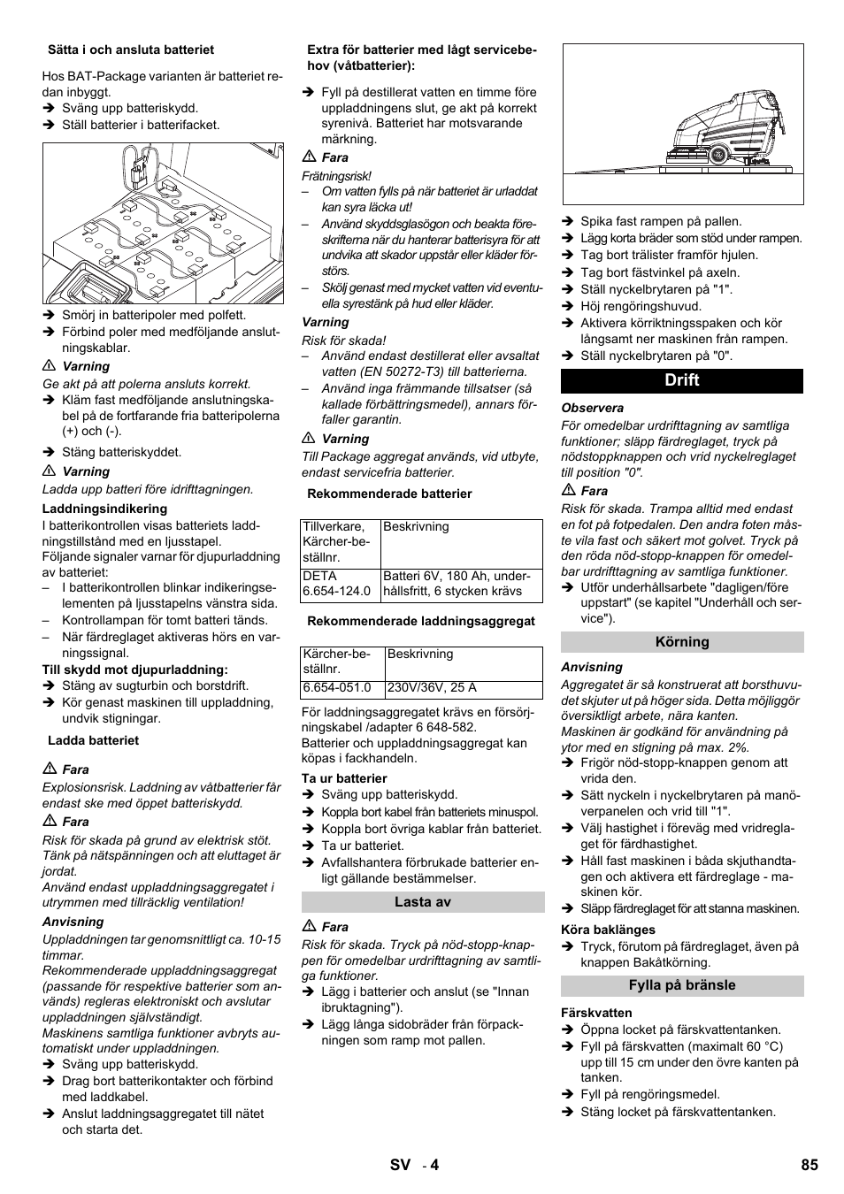 Drift | Karcher BD 80-120 W Bp Pack User Manual | Page 85 / 244