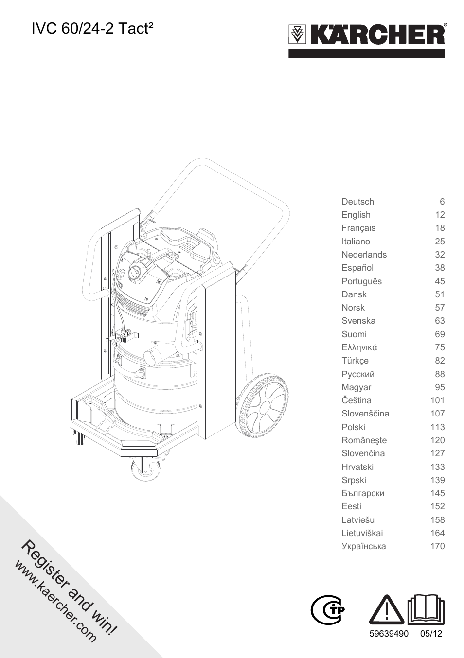 Karcher IVC 60-24-2 Tact User Manual | 180 pages