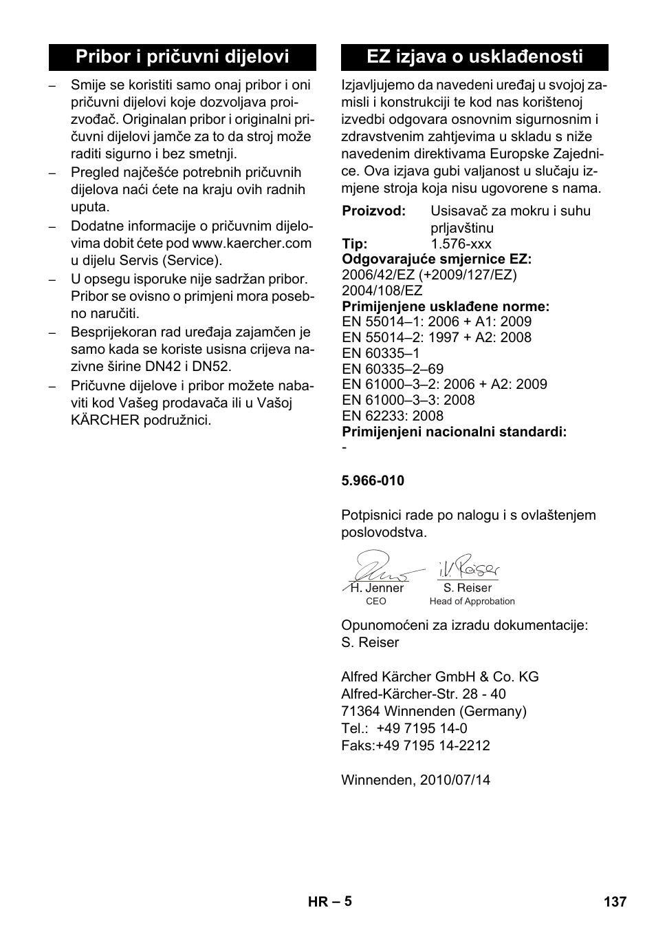 Karcher IVC 60-24-2 Tact User Manual | Page 137 / 180