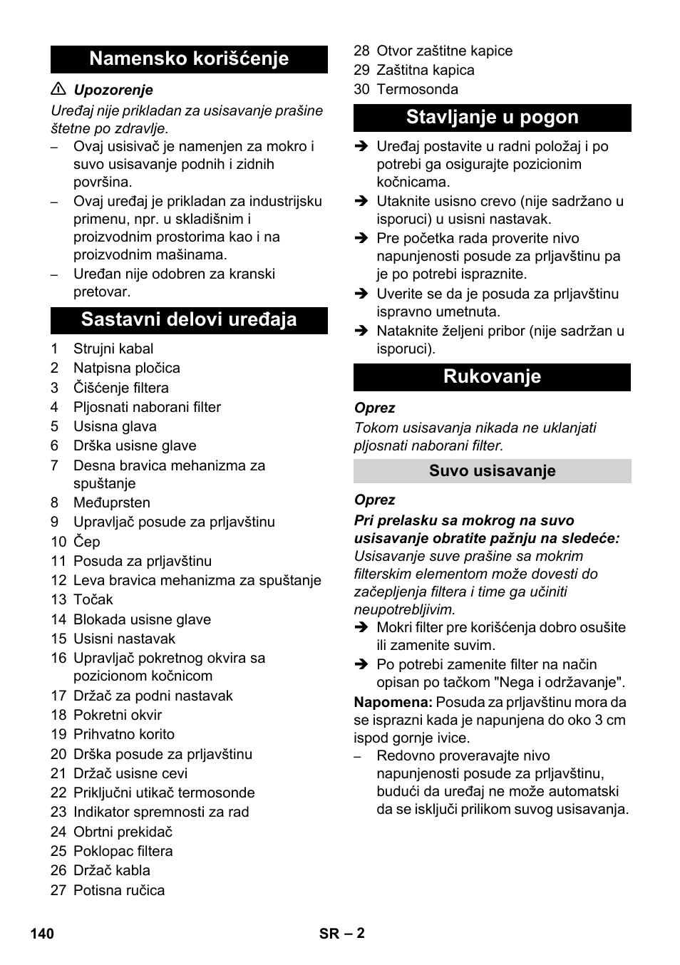 Karcher IVC 60-24-2 Tact User Manual | Page 140 / 180