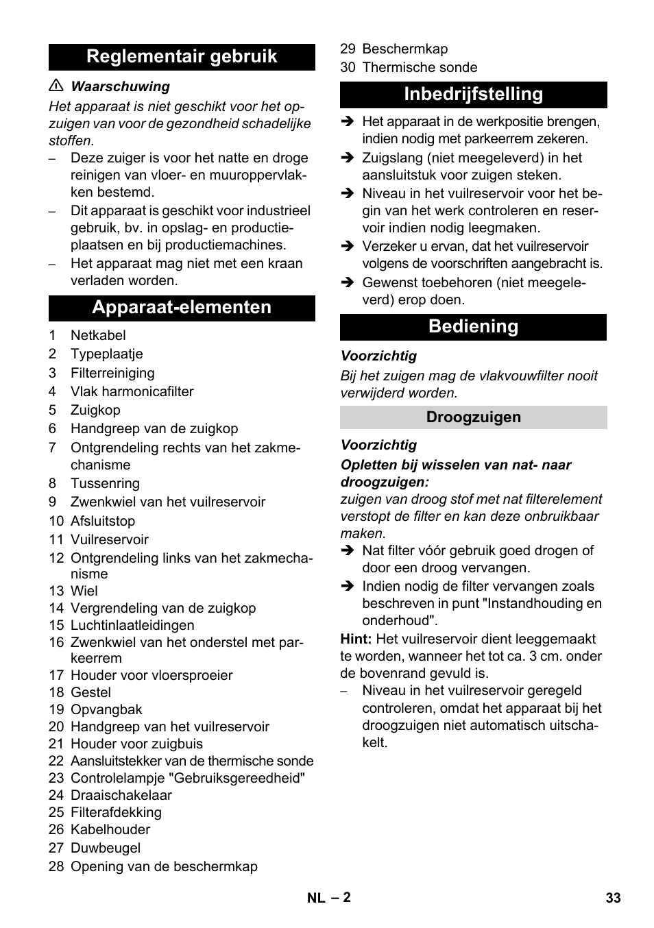 Karcher IVC 60-24-2 Tact User Manual | Page 33 / 180