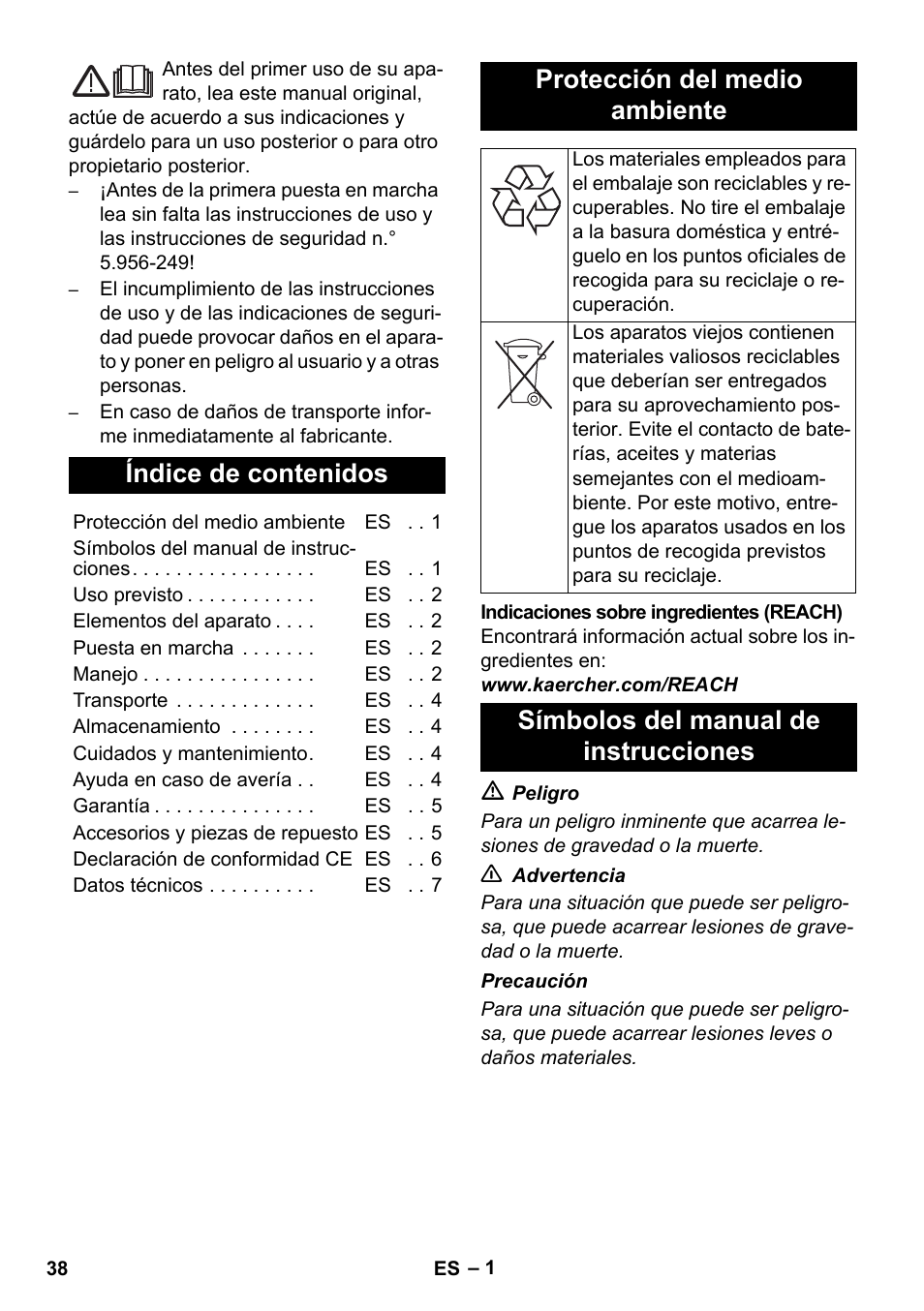 Karcher IVC 60-24-2 Tact User Manual | Page 38 / 180