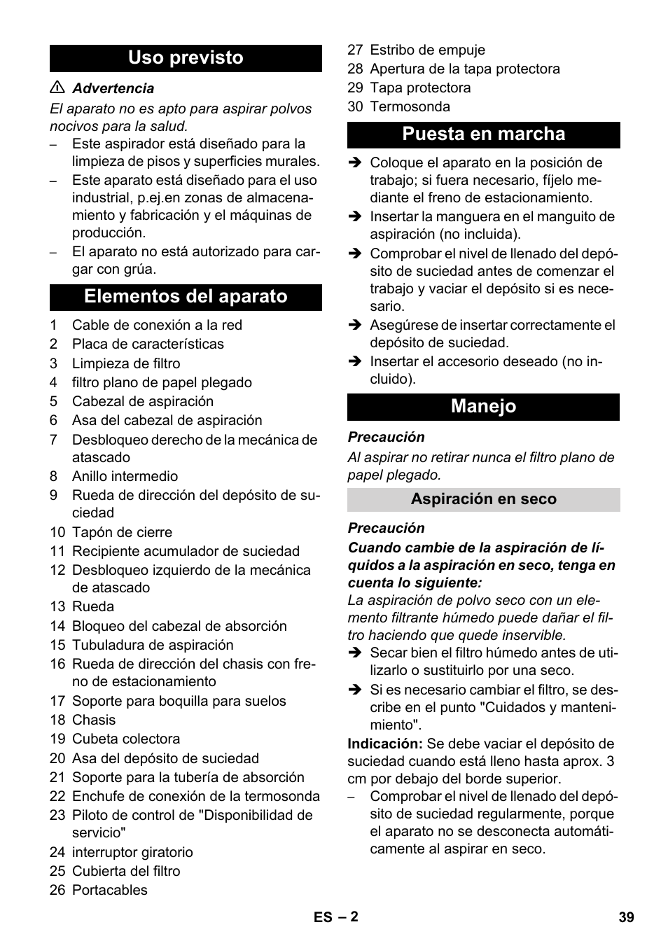 Karcher IVC 60-24-2 Tact User Manual | Page 39 / 180