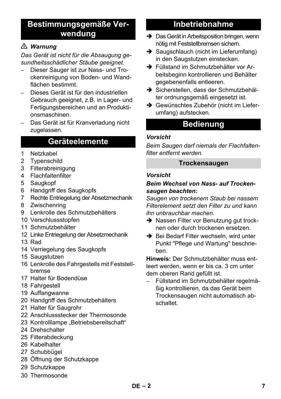 Karcher IVC 60-24-2 Tact User Manual | Page 7 / 180