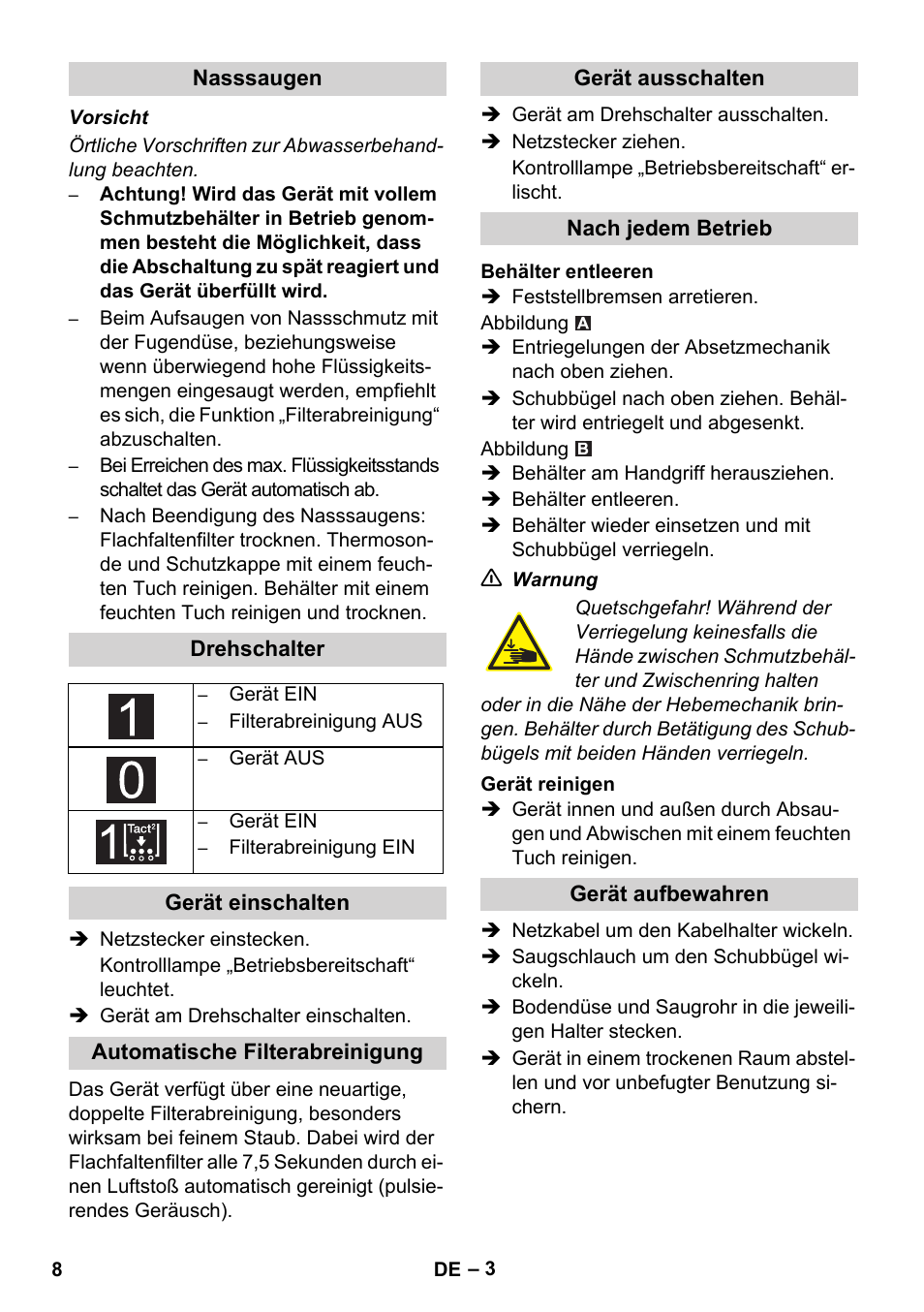 Karcher IVC 60-24-2 Tact User Manual | Page 8 / 180