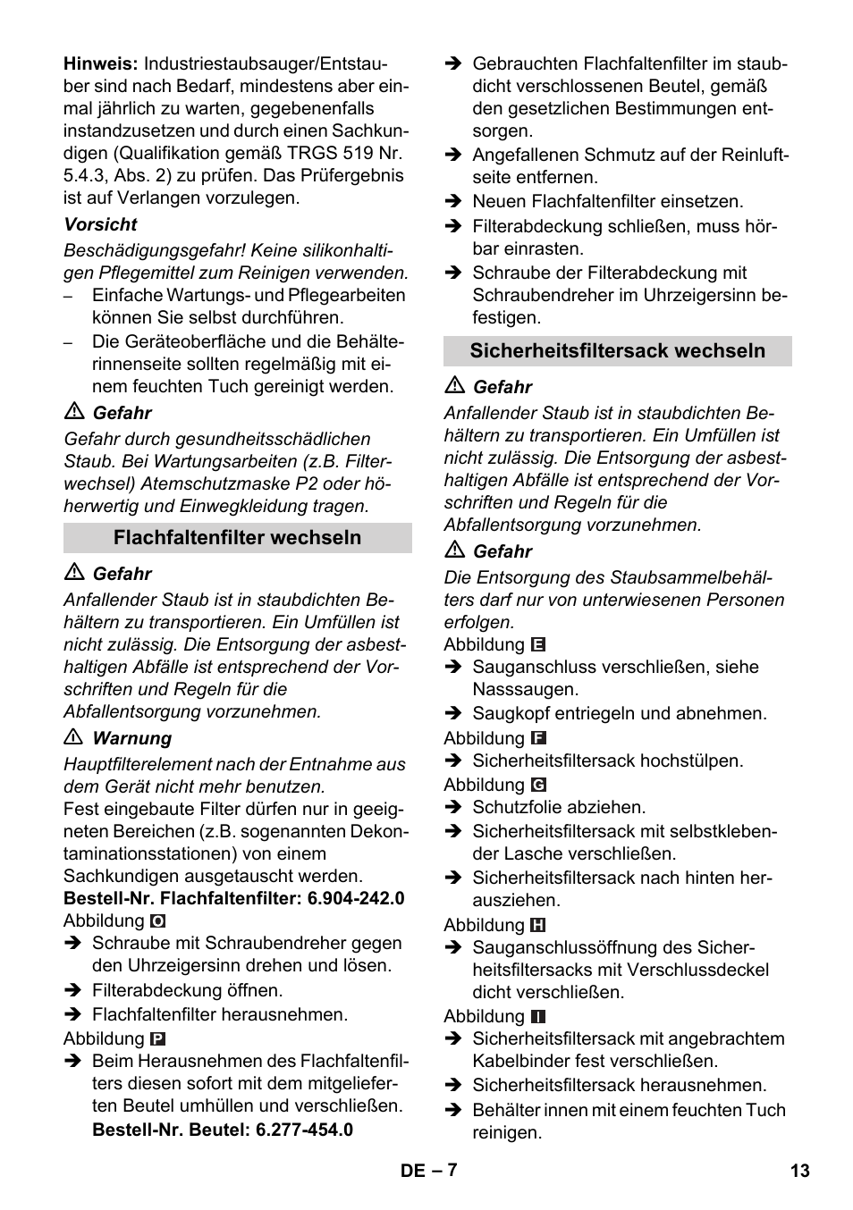 Karcher NT 35-1 Tact Te H User Manual | Page 13 / 292