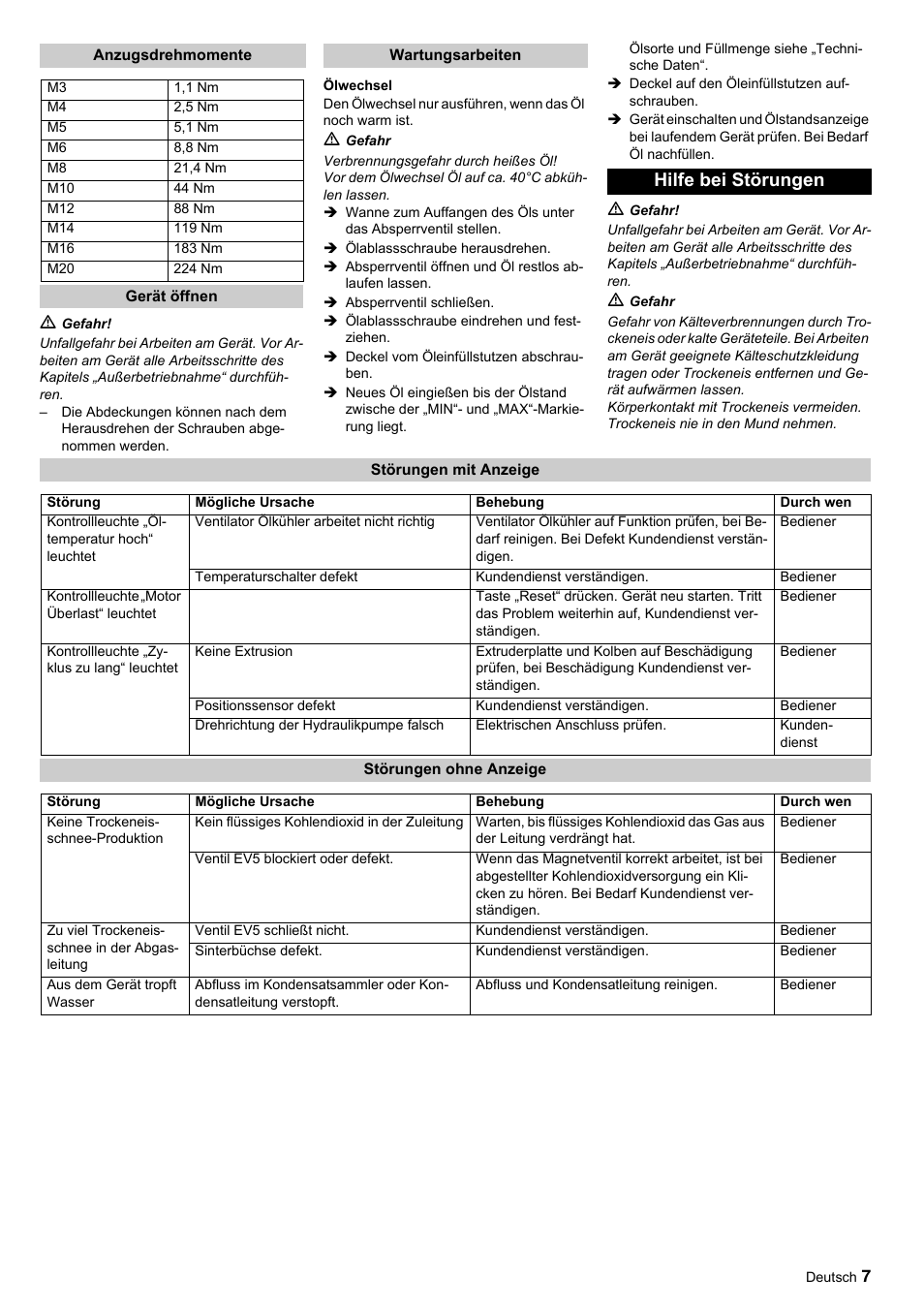 Hilfe bei störungen | Karcher IP 55 User Manual | Page 7 / 117