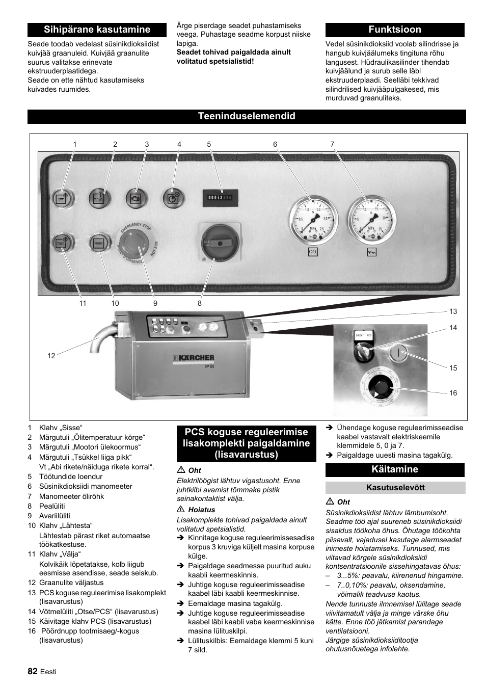 Karcher IP 55 User Manual | Page 82 / 117