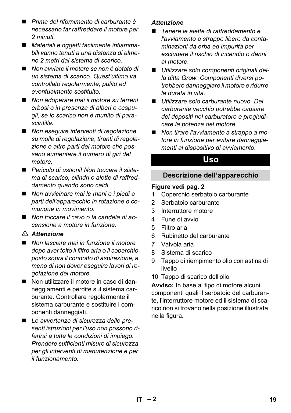 Karcher G 4-10 M User Manual | Page 19 / 137