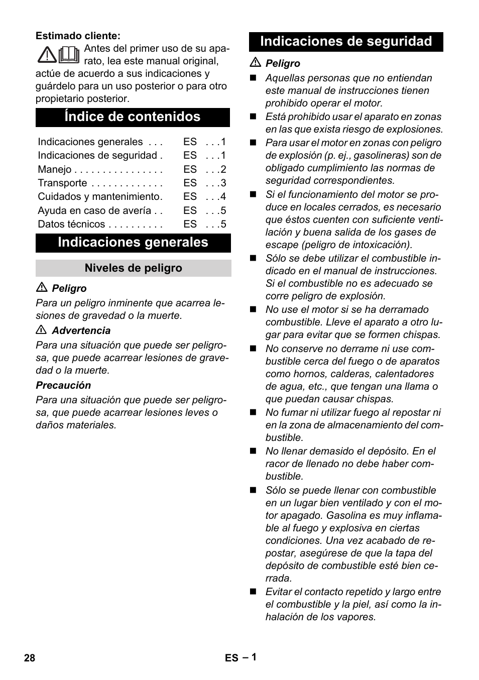 Karcher G 4-10 M User Manual | Page 28 / 137